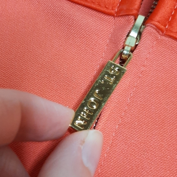 St. John Sport By Marie Gray Coral Zip-Front Blazer Jacket M - Picture 6 of 6